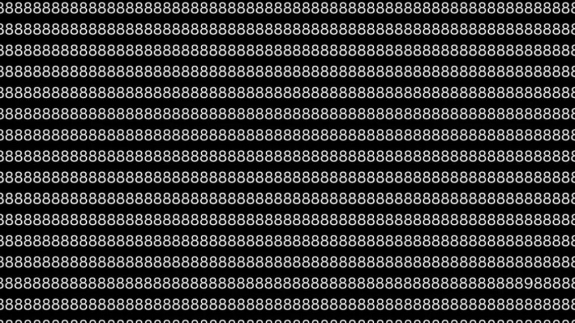 A Sneaky Number Hides Among the 8s—Can You Spot It in 8 Seconds?