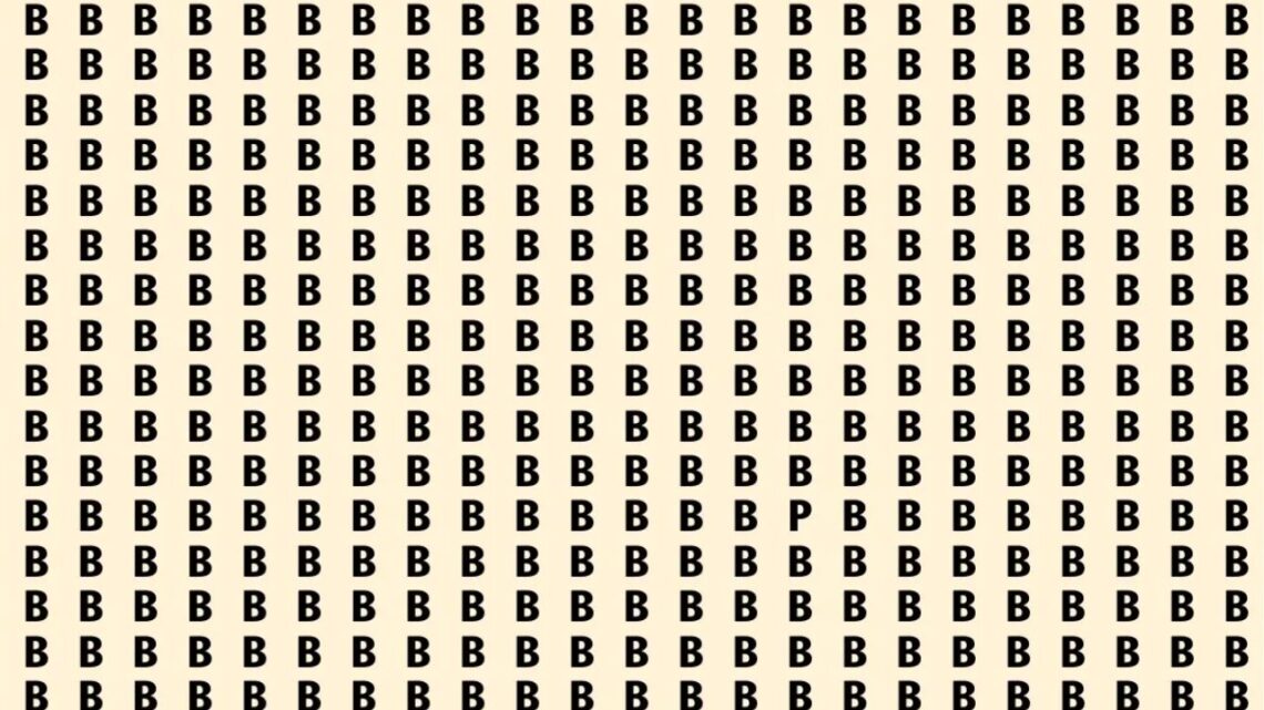 Can You Find the Letter P Hidden Among Bs In Just 6 Seconds?