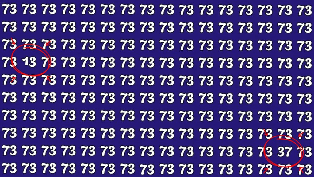 Can You Spot The Hidden Numbers 13 And 37 In 7 Seconds