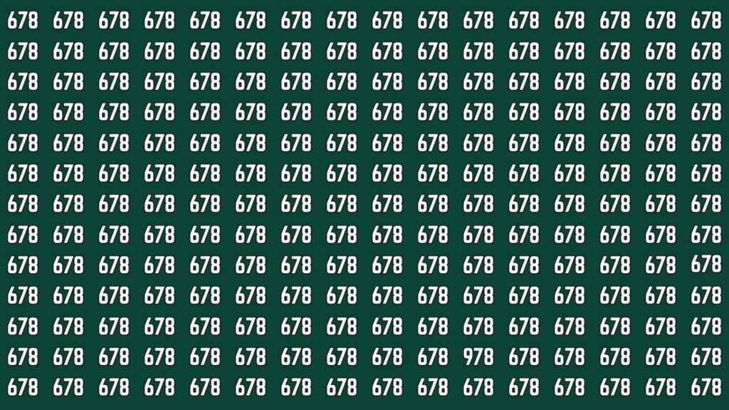 Can You Spot The Number 978 In This Viral Optical Illusion In Just 7 Seconds