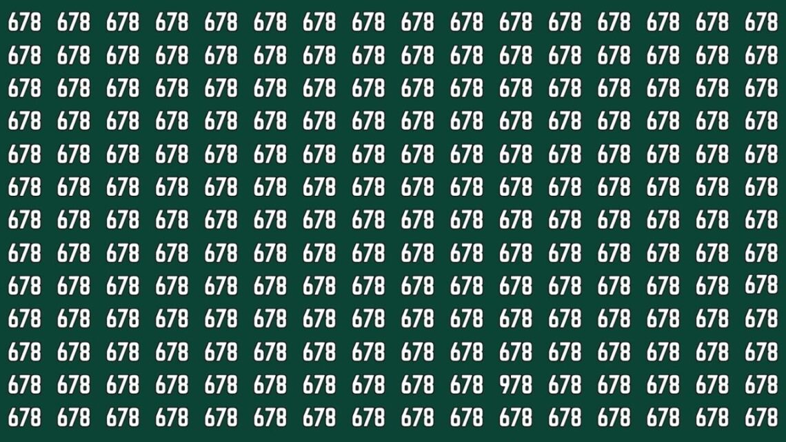 Can You Spot The Number 978 In This Viral Optical Illusion In Just 7 Seconds