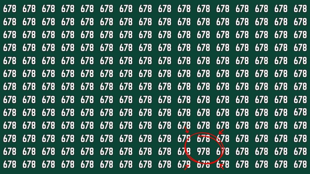 Can You Spot The Number 978 In This Viral Optical Illusion In Just 7 Seconds