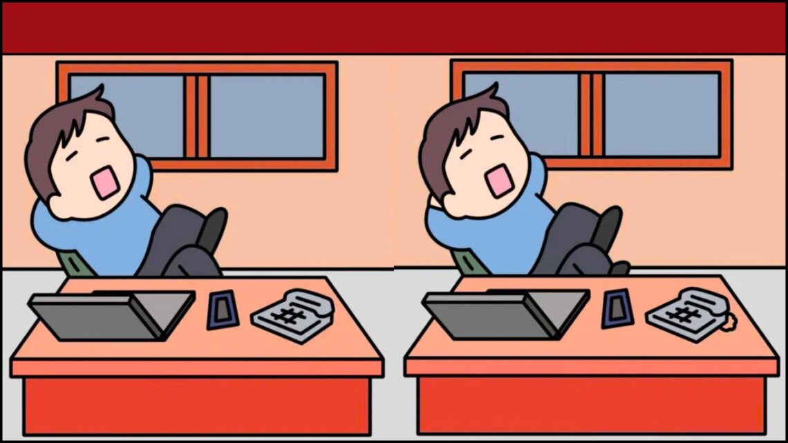 Only 1 In 10 Can Find 3 Differences In The "Guy Chilling At The Office" Pics In 19 Seconds