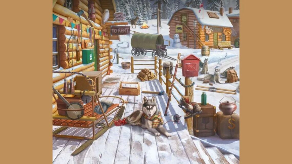 Only 3% Spot The Hidden Bear In This Snowy Village—Can You Find It In 12 Seconds?