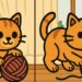 Spot 3 Differences- Cat With Yarn—Can You Beat 43 Seconds
