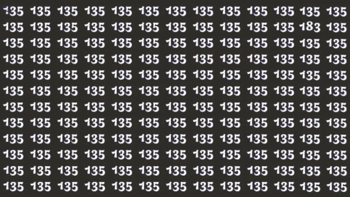 Visual Puzzle- Just 3% Of People With Perfect 20/20 Vision Can Spot “183” Within 5 Seconds!