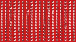 Can You Find The Inverted 13 And 51 Hidden In A Grid Of 51s In Just 6 Seconds?