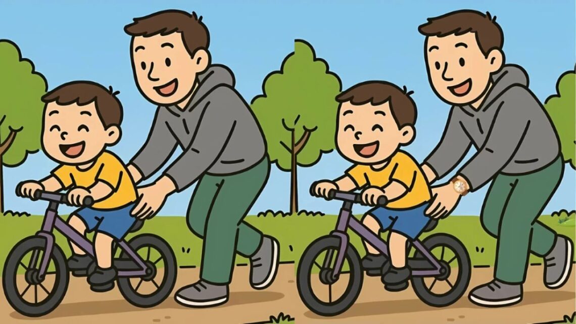 Can You Spot 3 Differences Between The Father And Son Pictures In Just 21 Seconds?