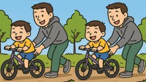 Can You Spot 3 Differences Between The Father And Son Pictures In Just 21 Seconds?