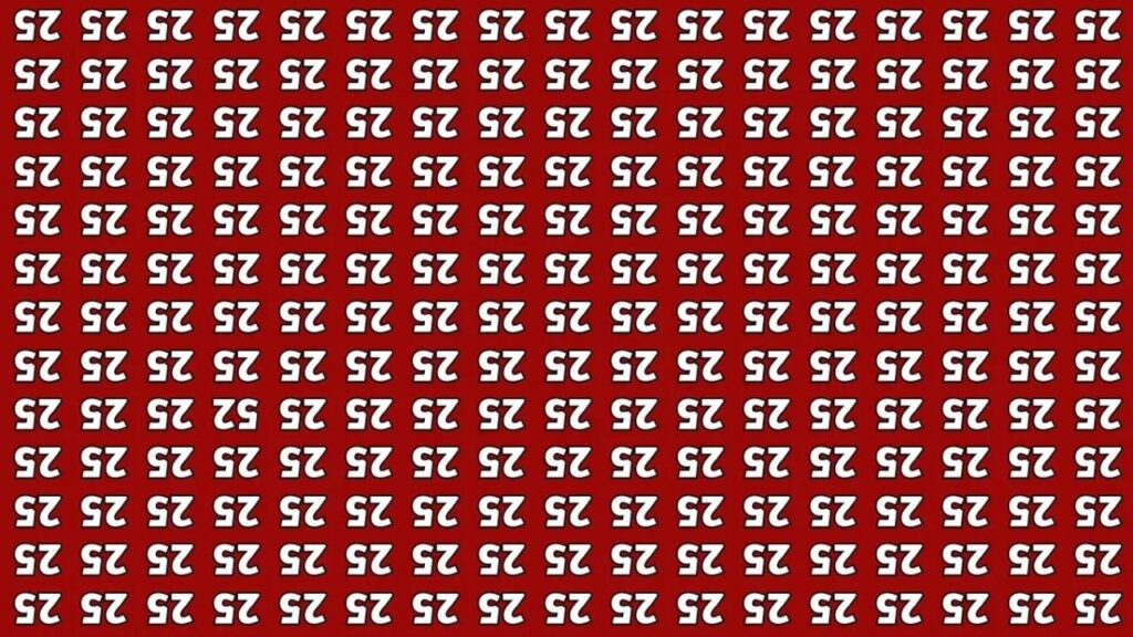 Can You Spot The Hidden 52 In This Optical Illusion In Just 6 Seconds