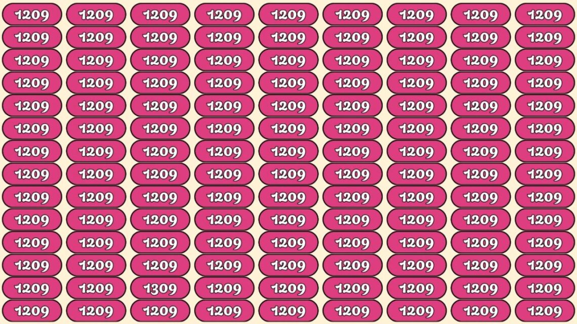 Only Sharp Eyes Can Find The Number 1309 n This Tricky Optical Illusion In 9 Seconds