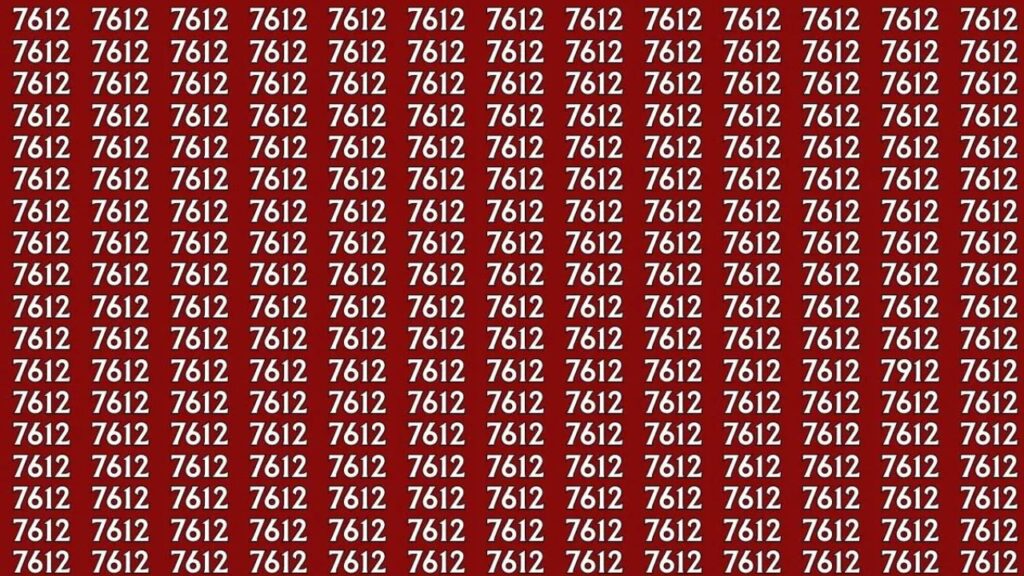 Spot 7912 Hidden Among 7612s In Just 7 Seconds